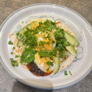 Huevos Rancheros (vegetarisk åben taco)