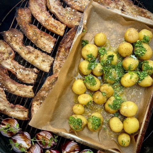 Stegt flæsk på grill