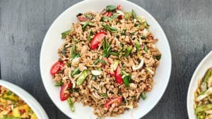 Larb – krydret svinekød fra Thailand