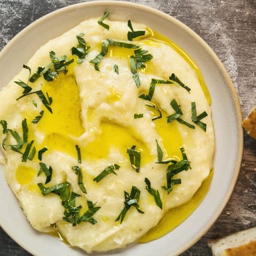 Kartoffeldip med hvidløg