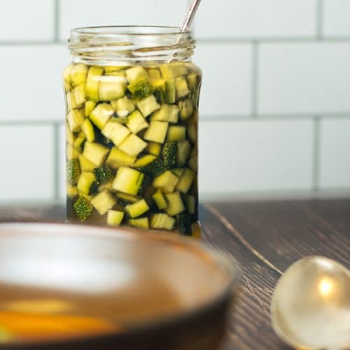Syltede zucchini