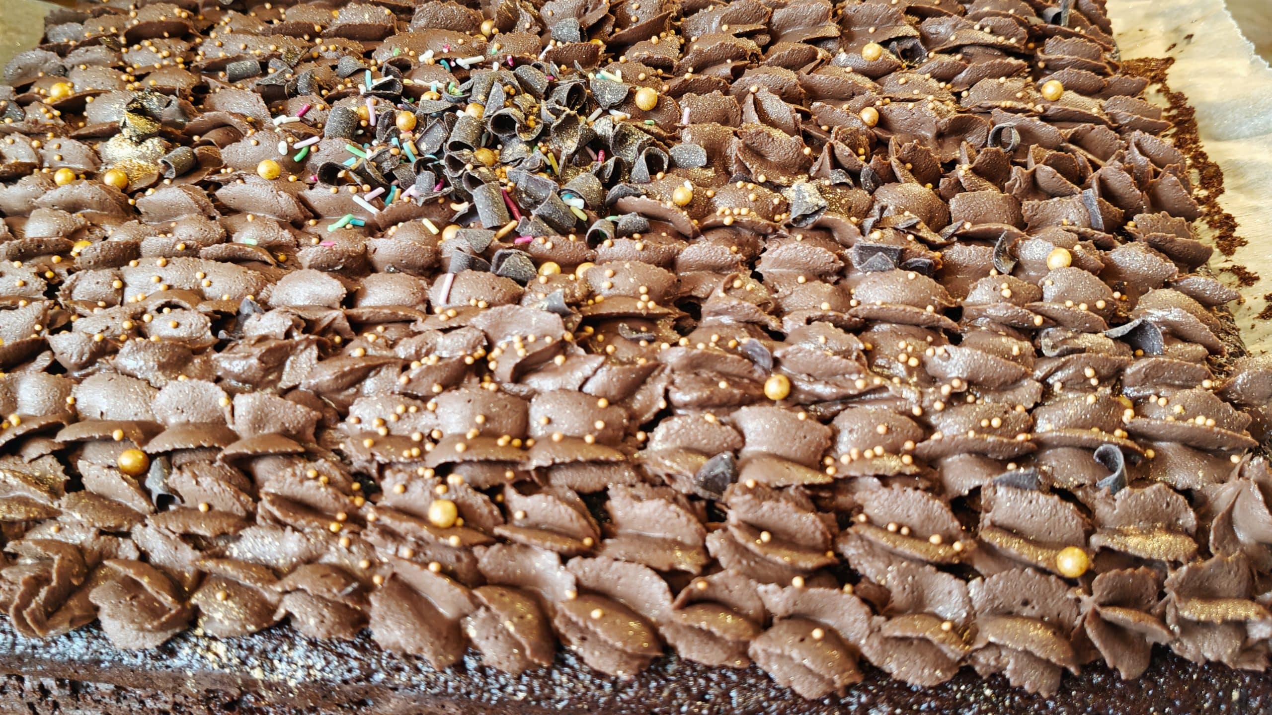 Kakaokage med chokoladeganache