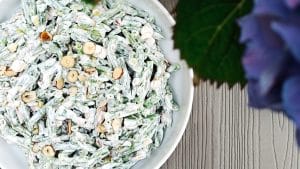 Salat med grønne bønner