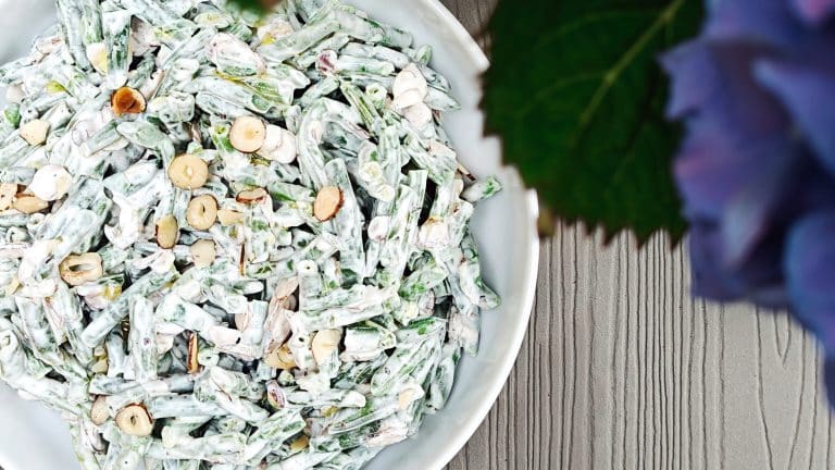 Salat med grønne bønner