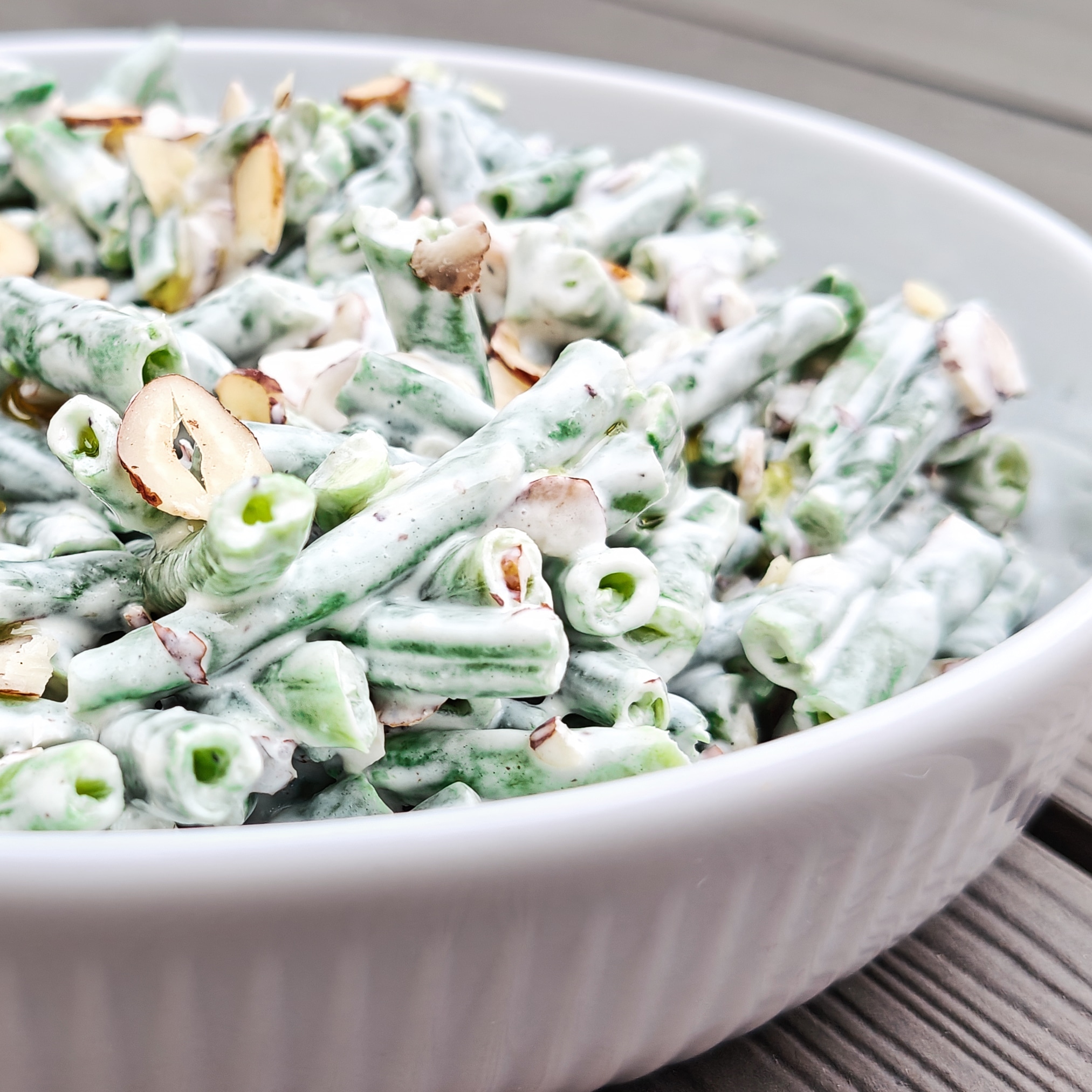 Salat med grønne bønner