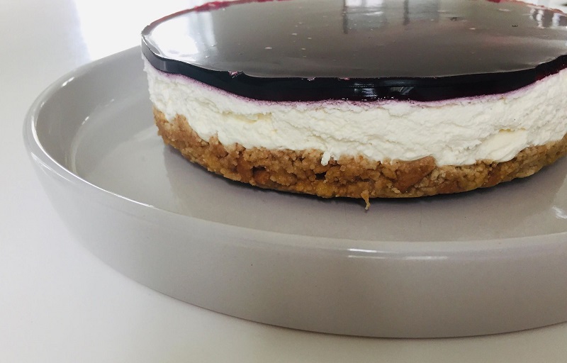 Cheesecake med solbær