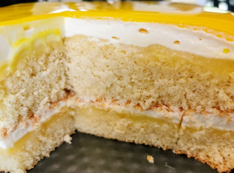 Citronlagkage med hvid chokolade