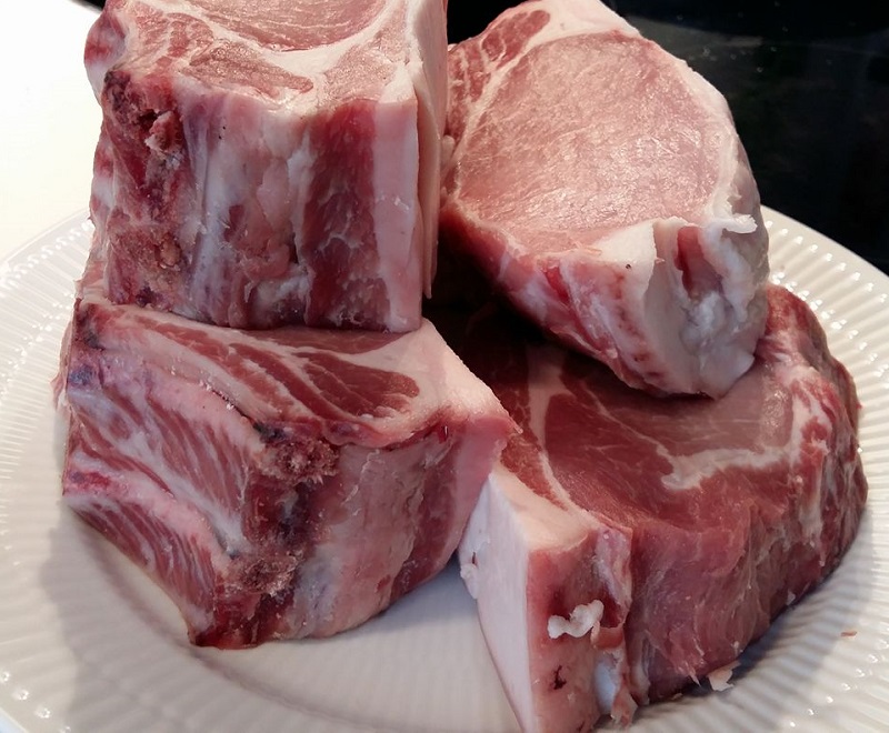 Dryaged svinekoteletter