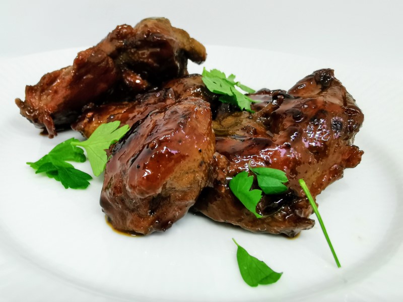 Glaserede Sous Vide Svinekæber