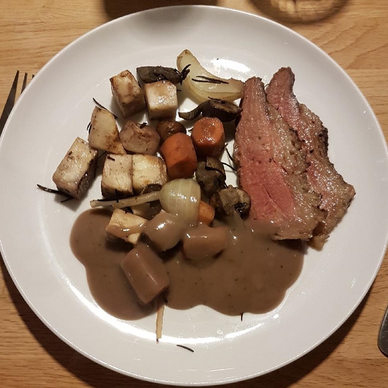 Langtidsstegt Cuvette af kalv