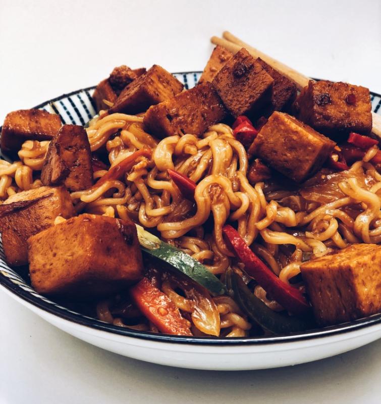 Spicy Sprød Tofu Stir Fry