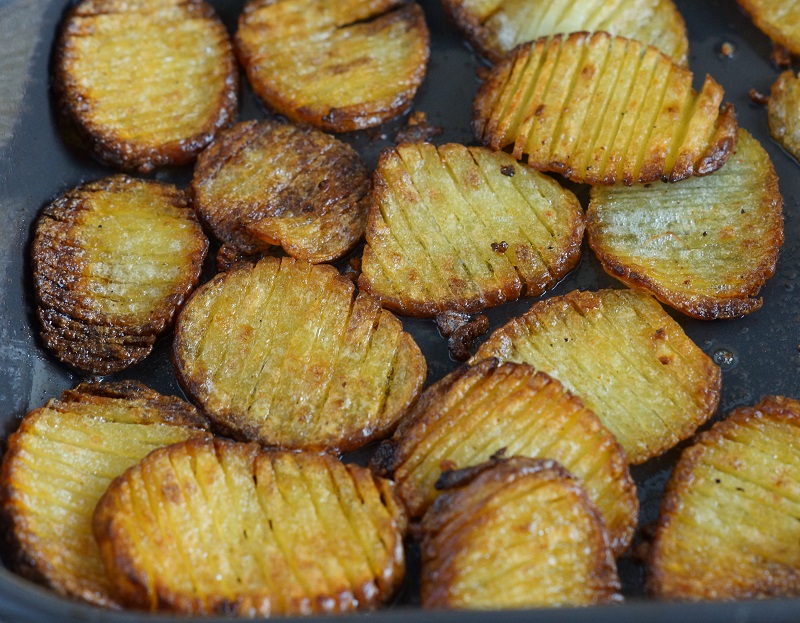 Sprøde kartofler alla hasselback