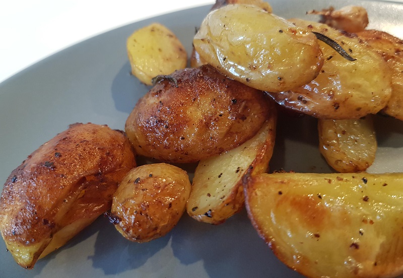 Sprøde, ovnstegte kartofler